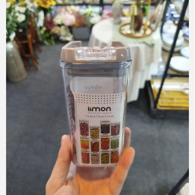 Limon Acrylic Thumb Canisters and Storage Jars (Square)