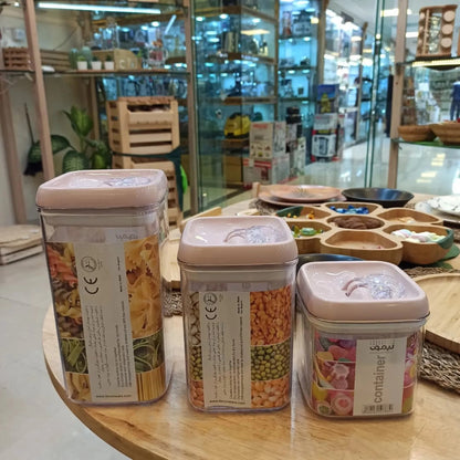 Limon Acrylic Thumb Canisters and Storage Jars (Square)